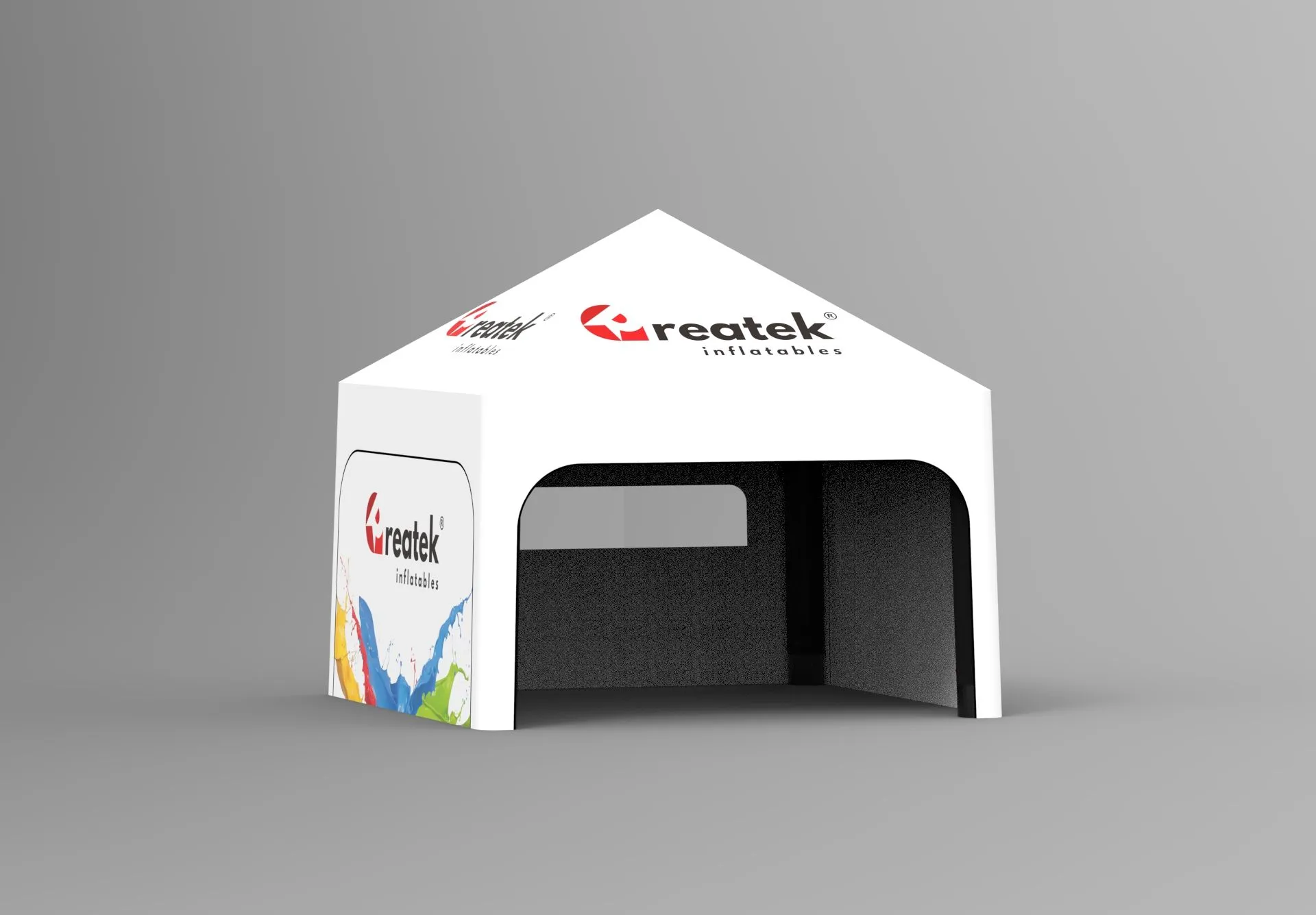 Reklamný Nafukovací Pneumatický Stan - A tvar - 5 x 5 m